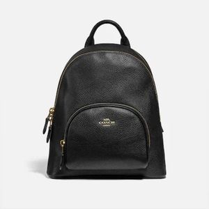 COACH Carrie 23 Mini Leather Backpack